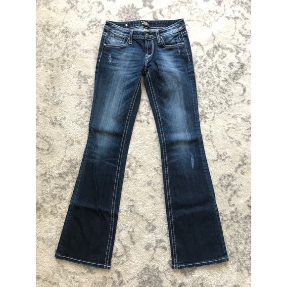 Express Denim - Express Rerock dark wash bootcut jeans